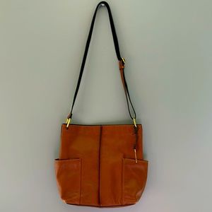 Fossil Leather Brown CrossBody Purse